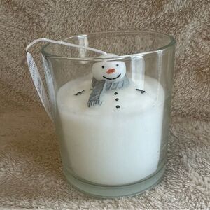 Martha Stewart Snowman Holiday Christmas 6.73 Oz Winter Candle NWT